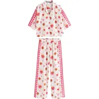Rockett St George Pyjama ruohonvihreä / pastellinpinkki / punainen / valkoinen