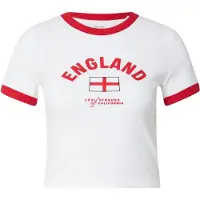 Levi's Paita 'England Ringer Tee' punainen / valkoinen