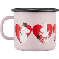 Muurla Moomin emalimuki 25 cl Sydän