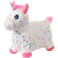 Krea Hyppäävä eläin - Hyppivä ja Pompputtava Pehmolelu Unicorn M - - OneSize - Motoriikkalelut