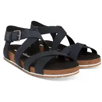 Timberland Women's Malibu Waves Ankle Strap Sandal Jet Black Sandaalit 38.5