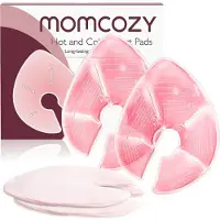 MOMCOZY Large Reusable Breast Therapy Packs - Pink - ONE SIZE