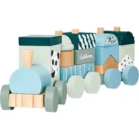 Simba Wooden Block Train Panda 16 pieces.
