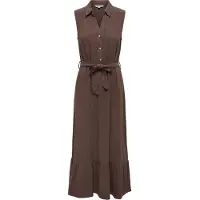 ONLY Onlsiesta Lin Sl Belt Dress Pnt Noos - Brown - XS
