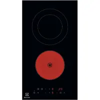 Electrolux LHR3233CK keraaminen liesitaso, 2 aluetta, musta