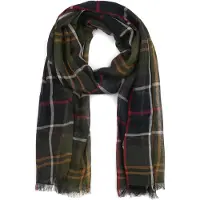 Barbour Welton Scarf - Green - ONE SIZE