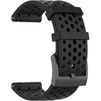 INF Suunto 7/9 / 9Baro / D5 / Spartan / Fossil Nate / Q ranneke silikoni musta S