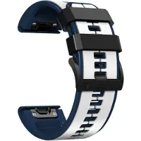 INF 26mm pehmeät silikonikellon hihnat Garmin Fenix 6X/Fenix7X/7X pro, COROS White
