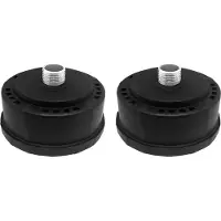 Zandona 2pcs 25mm/1Inch Air Compressor Noise Reducer Silence Filter,Plastic Shell Round Muffler Filter
