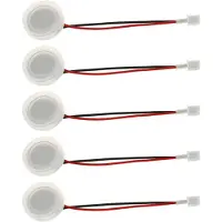 Semoic 5 Pcs 20mm 1.7Mhz Ultrasonic Mist Maker Fogger Ceramics Discs with Wire and Sealing Ring Humidifier Accessories