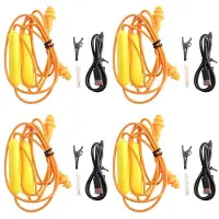 Semoic 4X Ear Plugs Earphone for Work, Noise Suppression, Hearing Protection,Construction Sites, Noisy Places Orange