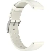 INF Premium-nahkaranneke Huawei- ja Honor-kelloille Valkoinen 18 mm