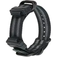 INF Kellon ranneke Casio G-Shock NATO GA110/DW5600 -kelloon Mustaa tuhkaa