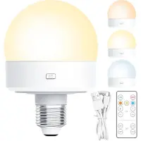 INF Ladattava LED-kiekkolamppu 3 värilämpötilalla ja kaukosäätimellä Magnetic