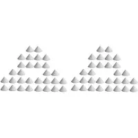 Semoic 60pcs Ceramic Nail Fireplace Tools Pottery Kiln Cones Kiln Cone Supports Built God Pottery Tools Clay Support