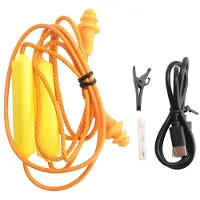 Zandona Ear Plugs Earphone for Work, Noise Suppression, Hearing Protection,Construction Sites, Noisy Places Orange
