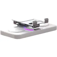 Zandona 6 in 1 Wireless Charger with Stand, Clock & 7-Color Ambient Light, Charger for /IWatch/AirPods White