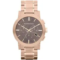 Burberry BU9353 Taupe Chronograph Dial Rose kullattu miesten katsella