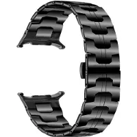 INF Iron Man ruostumattomasta teräksestä valmistettu ranneke Samsung Galaxy Watch7 47mm:lle Musta