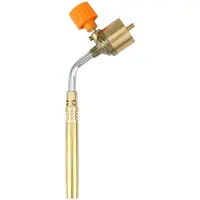 Semoic Brass MAPP, Propane Gas Torch, Automatic Ignition Trigger, Heating Welding Burner, Suitable for Camping and Welding