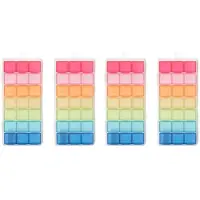 Semoic 4X 21 Compartment Transparent Color Empty Plastic Box Pill Medicine Organizer Weekly 7 Days 3-Row Tray Storage Case