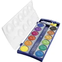 Pelikan 720250, Musta, Sininen, Ruskea, Vihreä, Oranssi, Vaaleanpunainen, Purppura, Punainen, Violetti,..., Vesivärimaali, Kova, 1 kpl