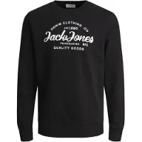 Jack & Jones Collegepaita 'JJForest' musta / valkoinen