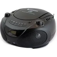 Ginza.se ABB200B Boombox CD-soittimella, MP3-toistolla, USB-väylällä ja FM-radiolla - Musta