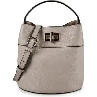 Furla Amelia Bucket-laukku Nahka 19 cm Harmaa