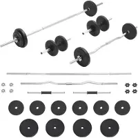 vidaXL Käsi- ja levypainosarja 30 kg