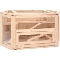 vidaXL Hamsterin häkki 80x40x43 cm täysi kuusi