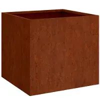 vidaXL Kukkalaatikko 32x30x29 cm Corten teräs