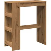 vidaXL Baaripöytä/telineet artesaani tammi 90x40x103,5 tekninen puu