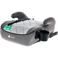 Sun baby Auton turvaistuin, korokeistuin (booster) ISOFIX 125–150 cm, mukiteline LittleNestPro harmaa