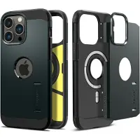 Spigen iPhone 14 Pro Max Kuori Tough Armor MagFit Abyss Green