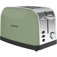 Taurus Leivänpaahdin - - Vintage II Olive - 950W - 2 aukkoa 135x35 mm - Vintage-muotoilu