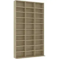 vidaXL CD-hylly Sonoma-tammi 102x23x177,5 cm tekninen puu