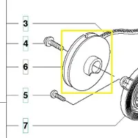 Husqvarna Köysipyörä 340 537092502 ALKUPERÄINEN