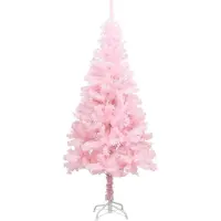 Tekojoulukuusi jalustalla pinkki 180 cm PVC