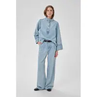 My Essential Wardrobe Hilmamw 171 Boxy Blouse - Blue - 46