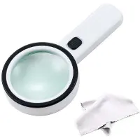 Hobby Hall Kädessä pidettävä suurennuslasi 30× LED-valolla, 1 kpl.