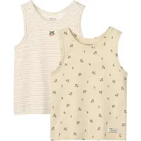 Liewood Faris Printed Tank Top 2-Pack - Cream - 134/140