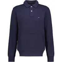 Tommy Hilfiger Essential Terry Polo Snap Sweat - Navy - L