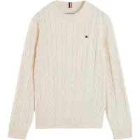 Tommy Hilfiger Pusero - Neulottu - Ivory Petal Yellow - - 14 v (164) - Puserot
