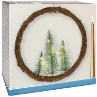 Hobby Hall Jouluvalot 10 lediä 40 cm, Kalėdinis šviečiantis vainikas 10 LED 40 cm