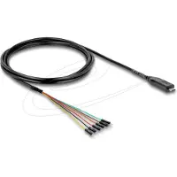 DeLOCK 64358, 1,8 m, Uros, Uros, Musta, 1 kpl, -20 - 80 °C