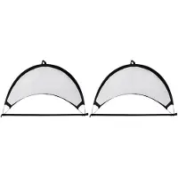 Exogio 2 Piece Soccer Football Goal Net Folding Training Goal Net Tent Kids Indoor Outdoor Toy Black