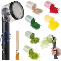 Jojomino Static Grass Applicator Flocking Kit-Sand Table Model Materials Set,Applicator with Anti-Slip Handle for Landscape