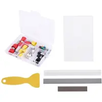 Jojomino 45 Pcs Polymer Clay Tool Kit Acrylic Polymer Clay Roller Clay Blade Cutter Acrylic Sheet Round Circle Punch Tools