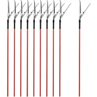 Jojomino 10Pcs Clip Sticks Hobby Tool Clamps Organizer Miniature Model Building Metal Modeling Tool